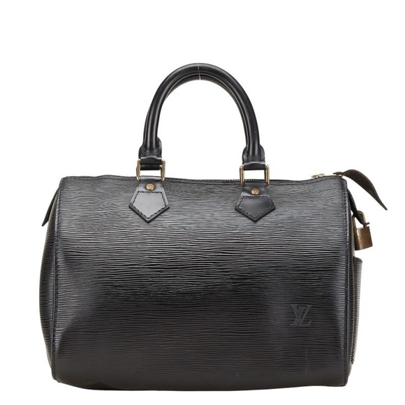 Louis Vuitton Leather Speedy Boston Bag Noir Handbag Epi Black - Picture 1 of 8